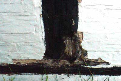 Timber Framed House with decay in the frame - ideal for repairing with PRS Ultra Wood Hardener and Mouldable Epoxy Putty