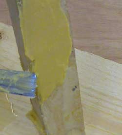 Smoothing Timbabuild onto wood
