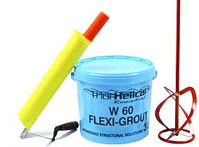 Crack filling  - powder to mix, apply with a grouting tool or trowel